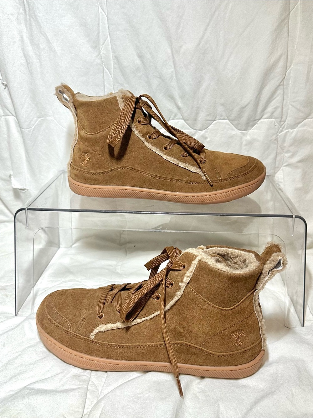 RUTSU Brown Suede High-Top Men's Sneakers
